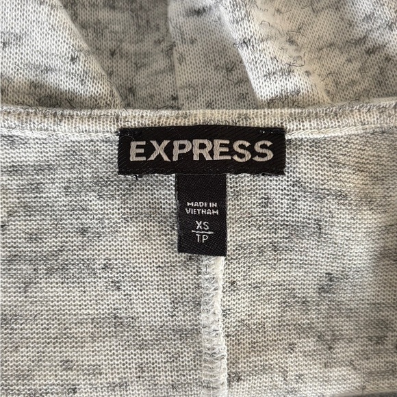 Express‎ Woman's Size XS Top Color Block Sheer Trim Long Sleeve Y2K - Picture 3 of 11